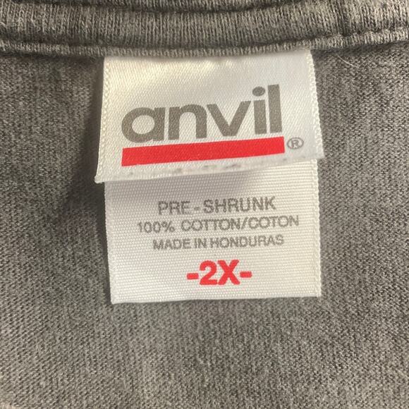 Anvil Womens 2X 100% Cotton The Rolling Stone Sleeve Crew Neck Tee Shirt - Picture 6 of 6